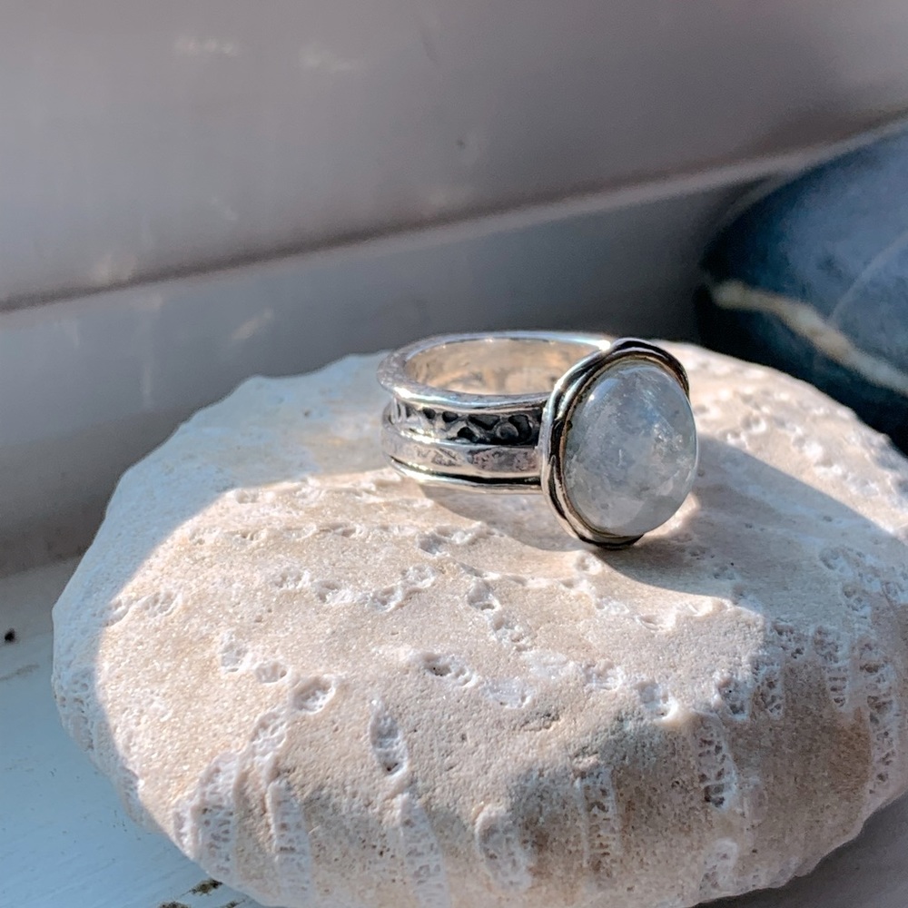 Moonstone Spinner Ring - image 7